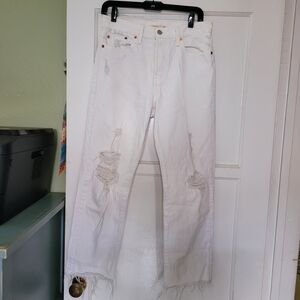 LEVI'S "BIG E"  White Jeans